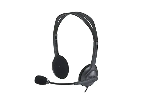 Logitech H111 Wired On Ear Headphones With Mic